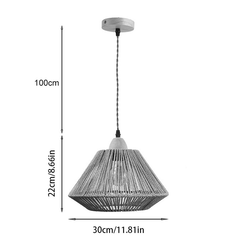 Lampa Boho Ligua, Pako World, Natural, 30x30x22 cm