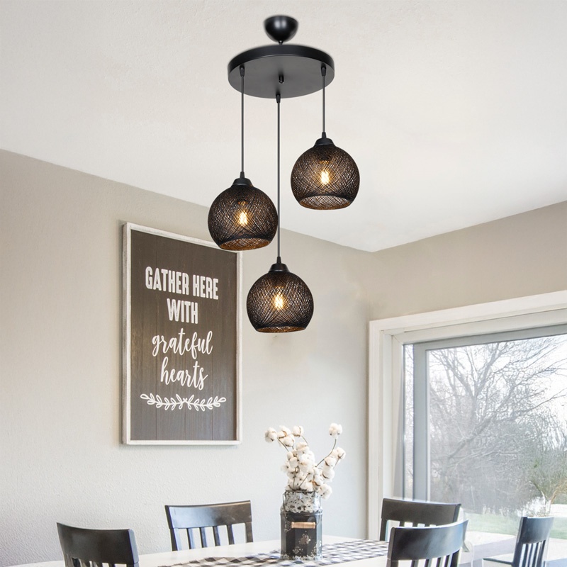 Lampa PWL-0973, Pako World, E27, Negru, 35x35x18 cm - 1 | YEO