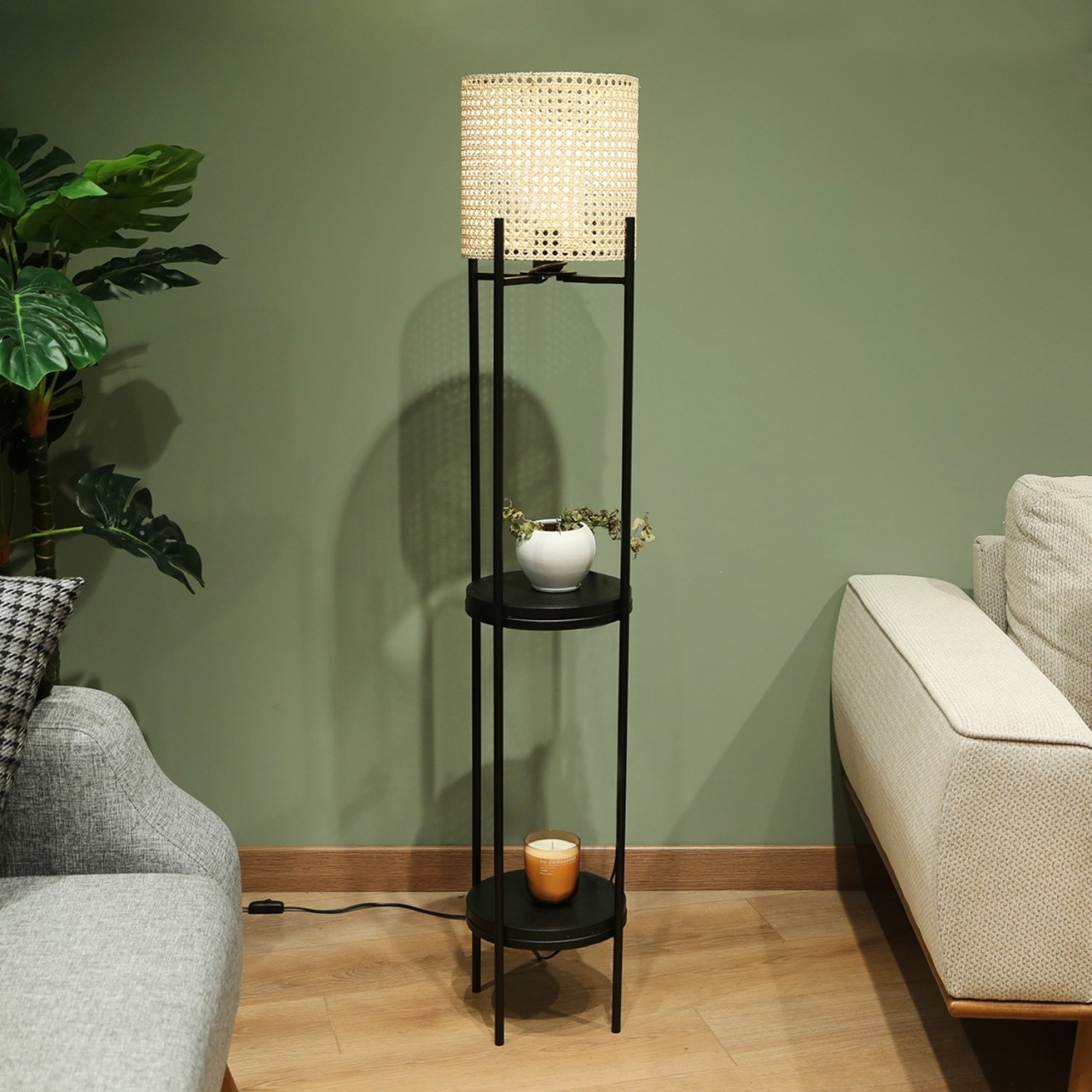 Lampadar AYD-3335 Crem 19x20x140 cm - 1 | YEO