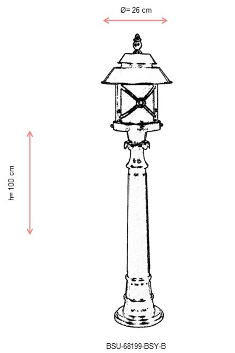 Lampadar de exterior 68199 Alb 100x26 cm - 2 | YEO