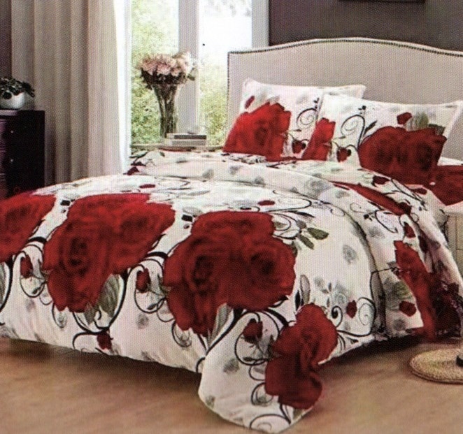 Lenjerie cocolino cu elastic 180x200 Rose (Cocolino)