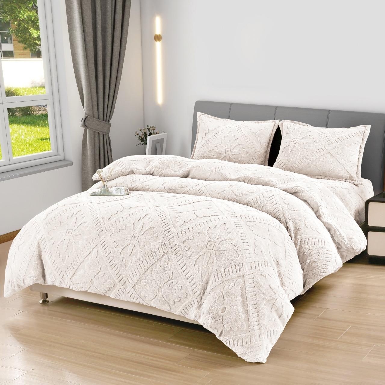 Lenjerie cocolino cu elastic 180x200 Sigma V23 Crem (Cocolino)