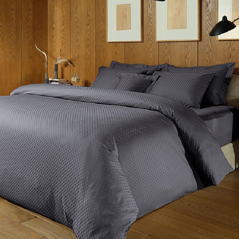 Lenjerie Lia Antracit King Size (Bumbac Egiptean)