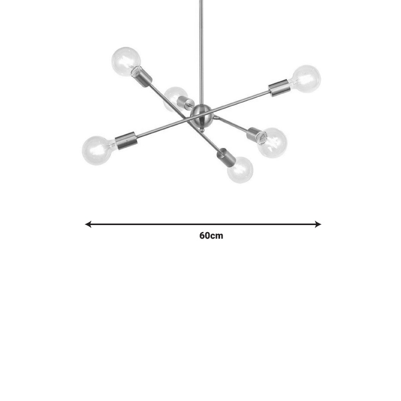 Lustra Gozrile metal auriu 60x60x80 cm