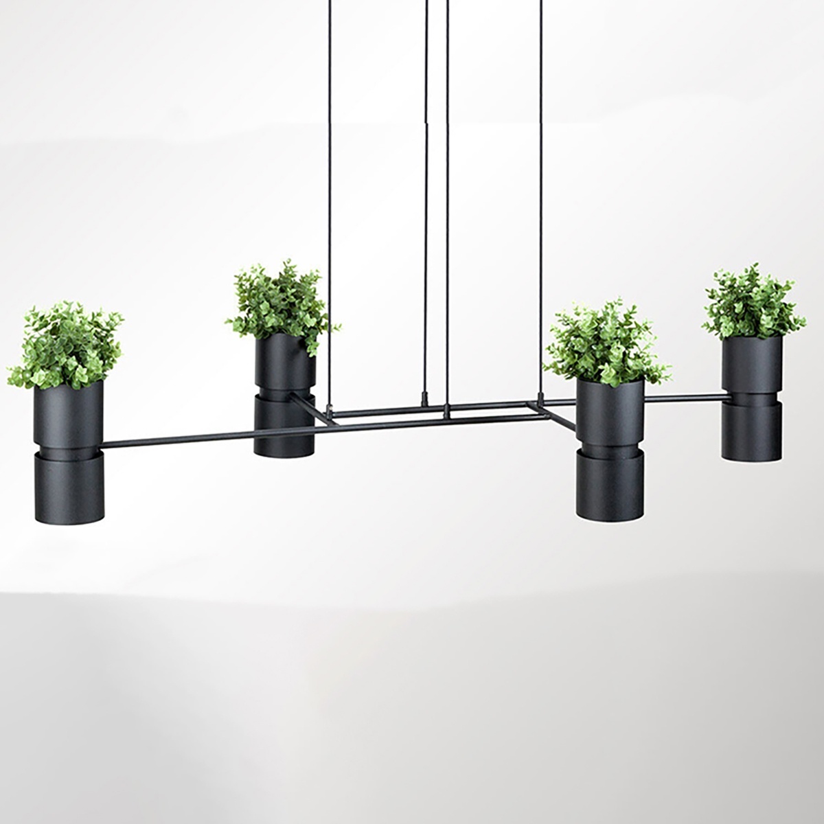 Lustra suspendata Kukkia Negru 142x62x150 cm
