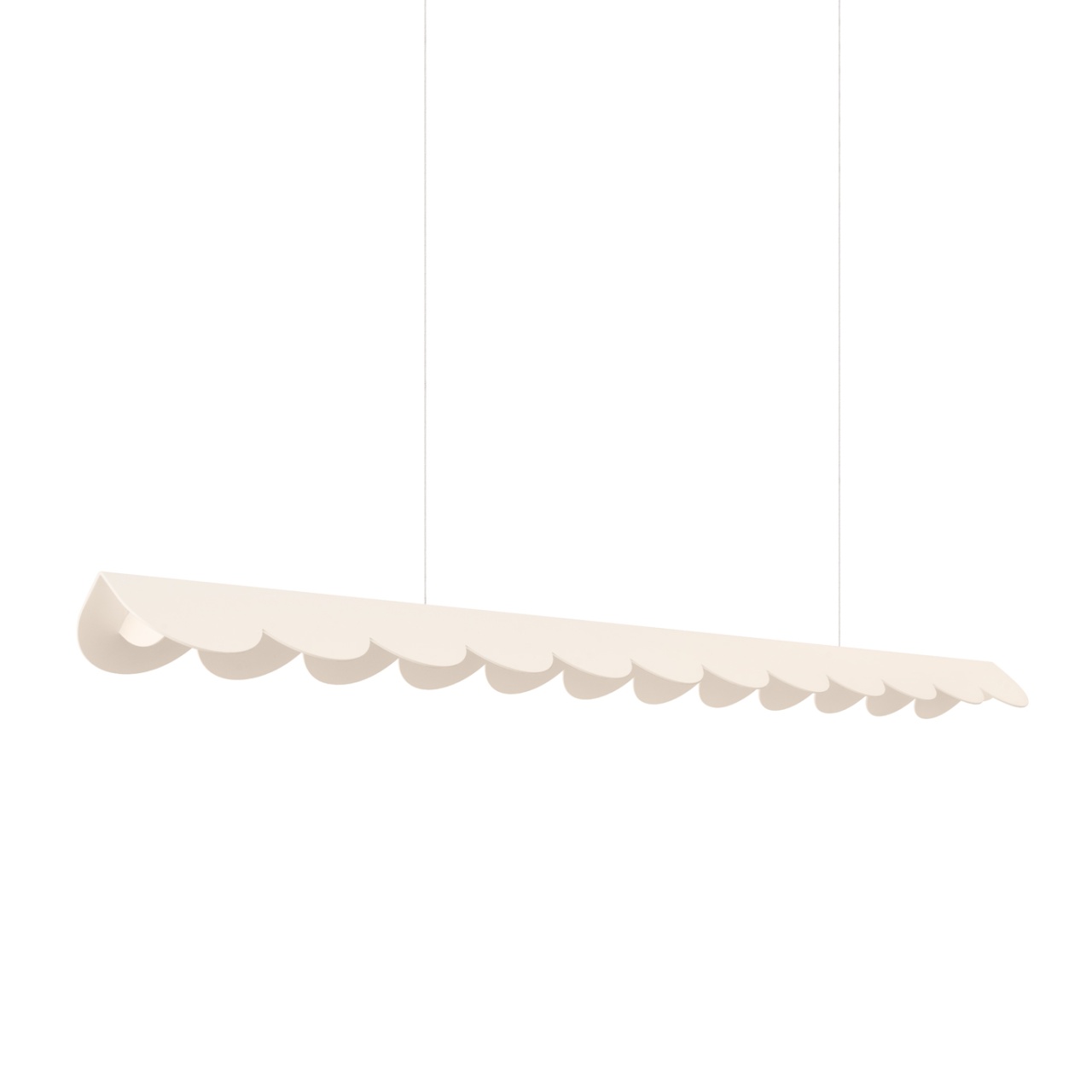 Lustra suspendata LED Biscuit Bej 4000K 131x13x200 cm