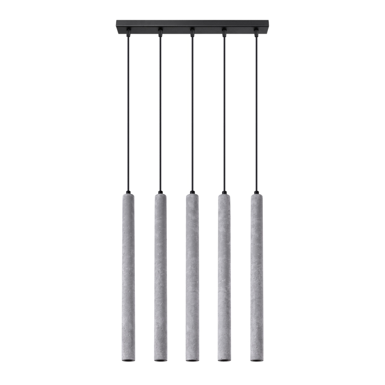Lustra suspendata Pastelo din beton Gri 25x25x100 cm