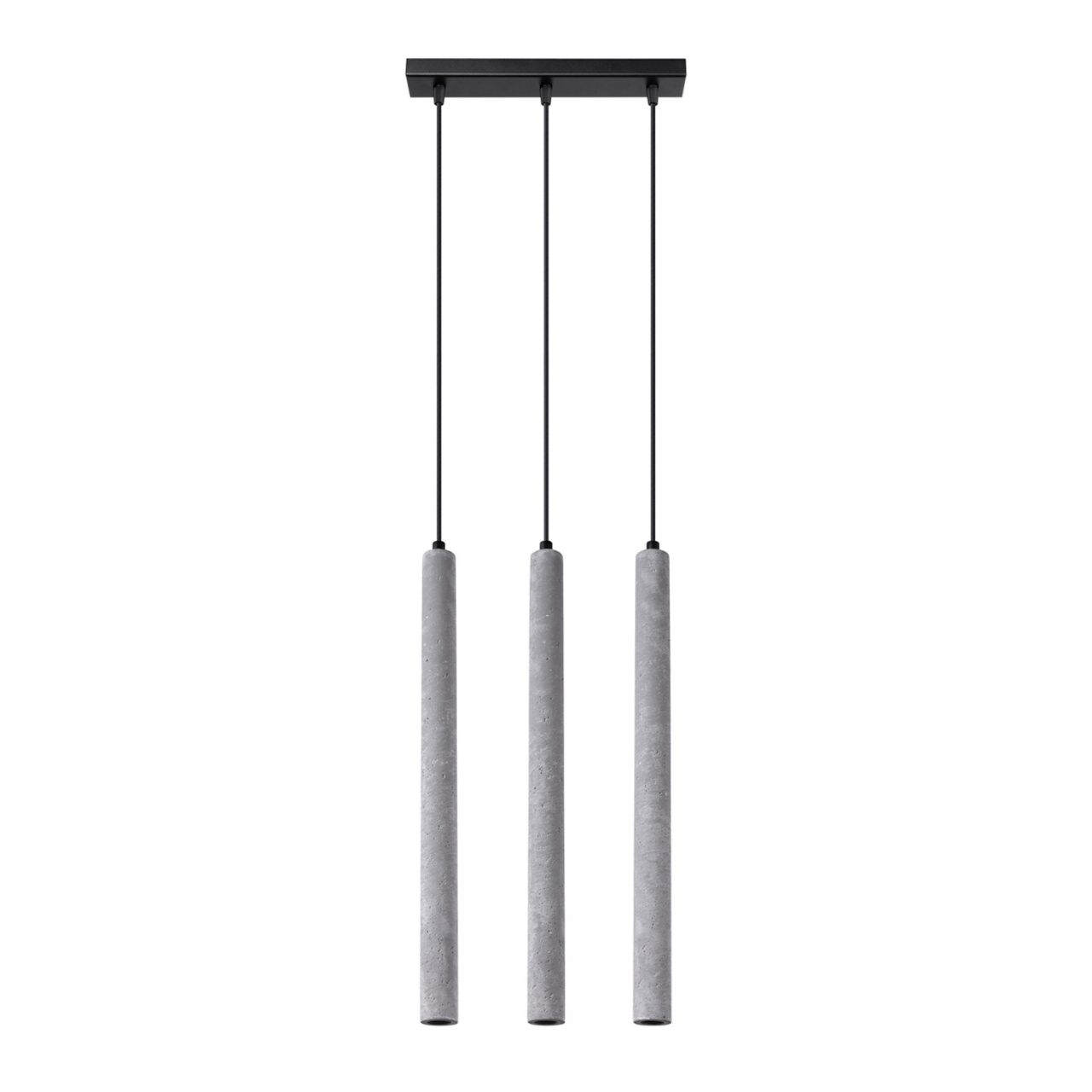Lustra suspendata Pastelo din beton Gri 30x3.5x110 cm