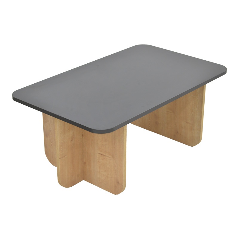 Masa Beca, Pako World, Stejar-Negru, 100x60x42 cm - 3 | YEO