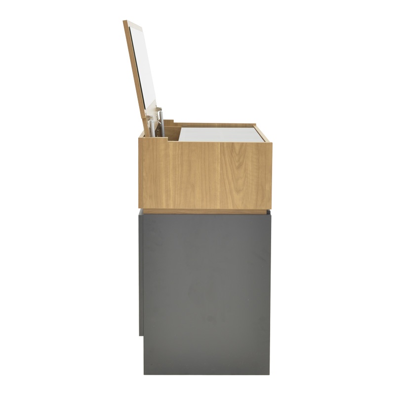 Masa de machiaj Sonlen Gri inchis 60x45x130 cm - 4 | YEO