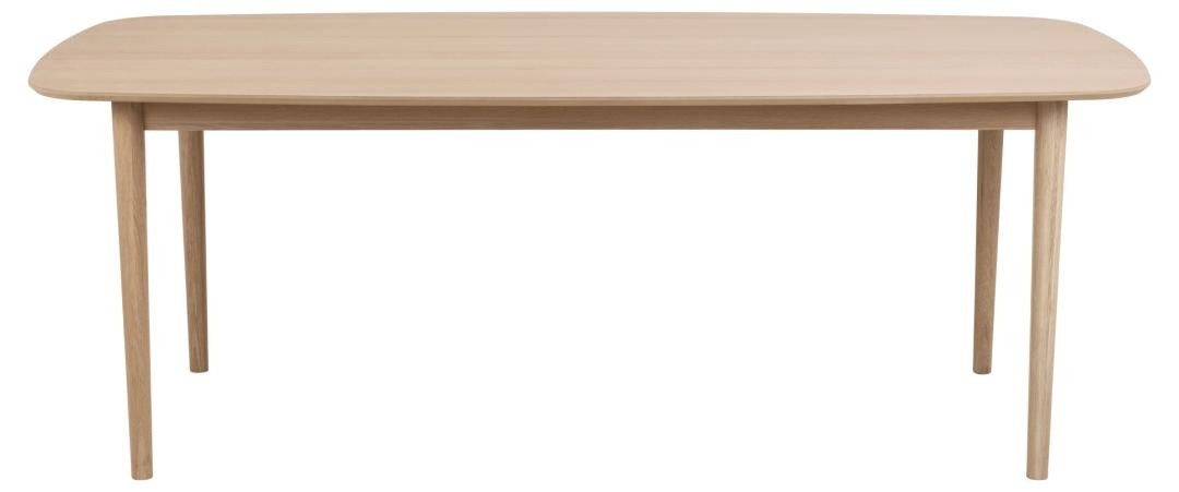 Masa dining Aston, Alb, 75x210x100 cm - Imagine 4