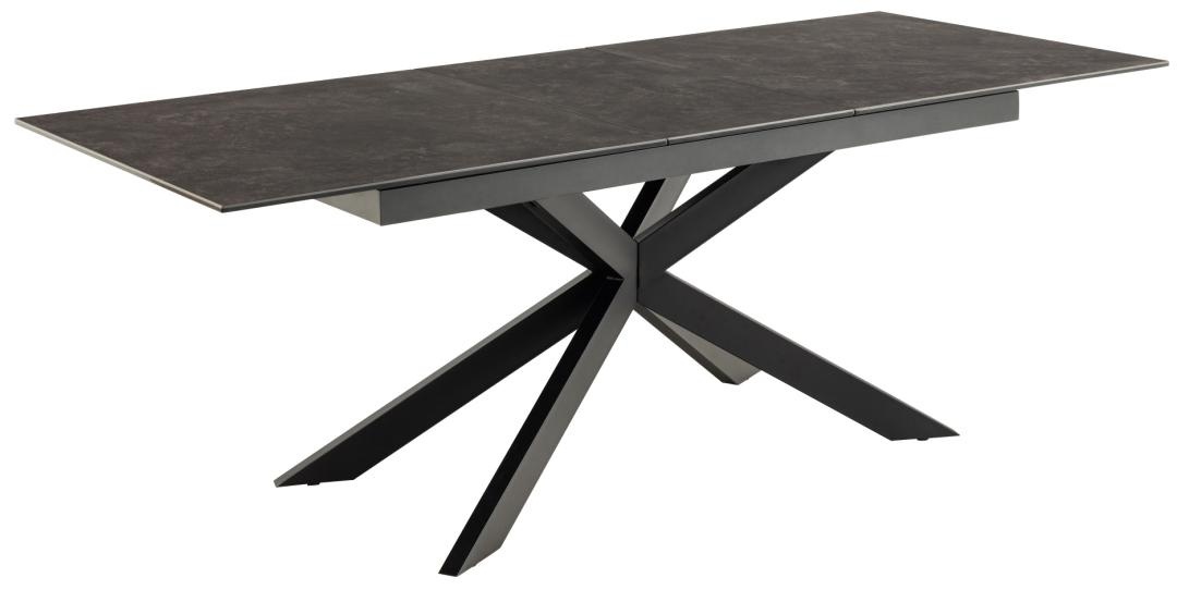 Masa dining Irwine, Negru, 76x210x90 cm - Imagine 6