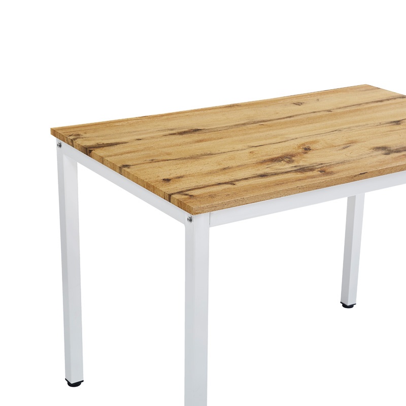 Masa dining Witte, Pako World, MDF, Sonoma cu picioare albe, 110x70x76 cm - 3 | YEO