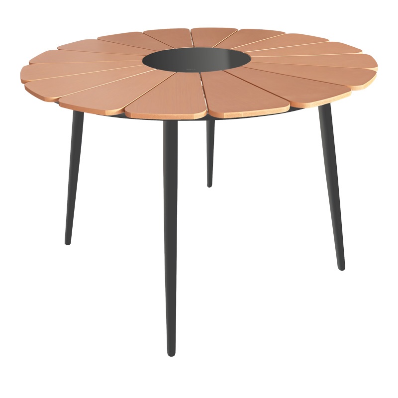 Masa Pinap, Pako World, Negru-Natural, 110x74 cm
