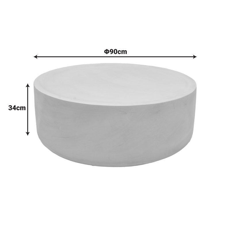 Masuta de cafea, Ingendo, Pako, Natural 90x90x33 cm - 4