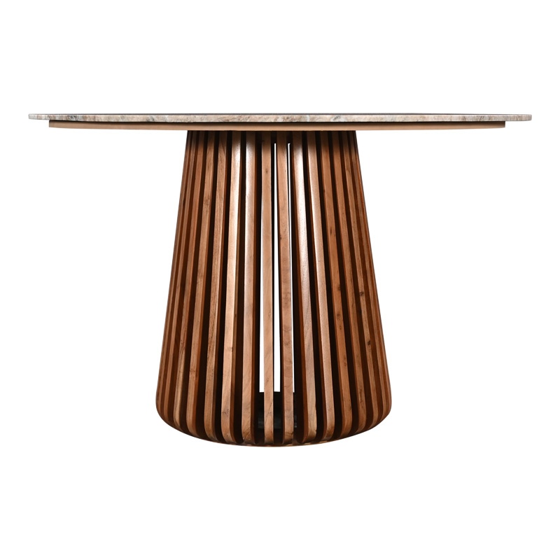 Masuta de cafea Mable boho Natural 120x120x76 cm - 2 | YEO