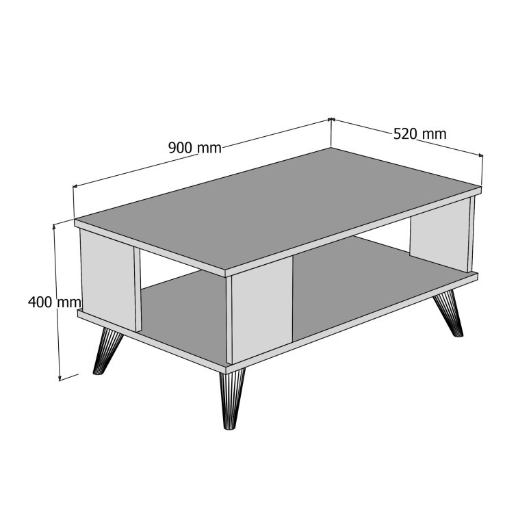 Măsuţă de cafea SHP0102, Pin atlantinc - 3 | YEO