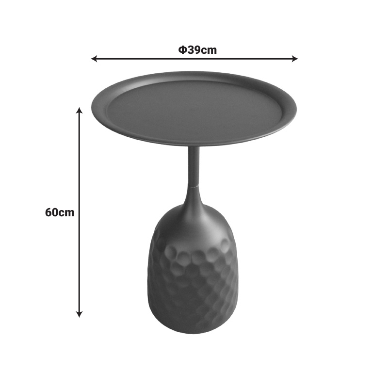 Masuta laterala Waini Crem 39x39x60 cm