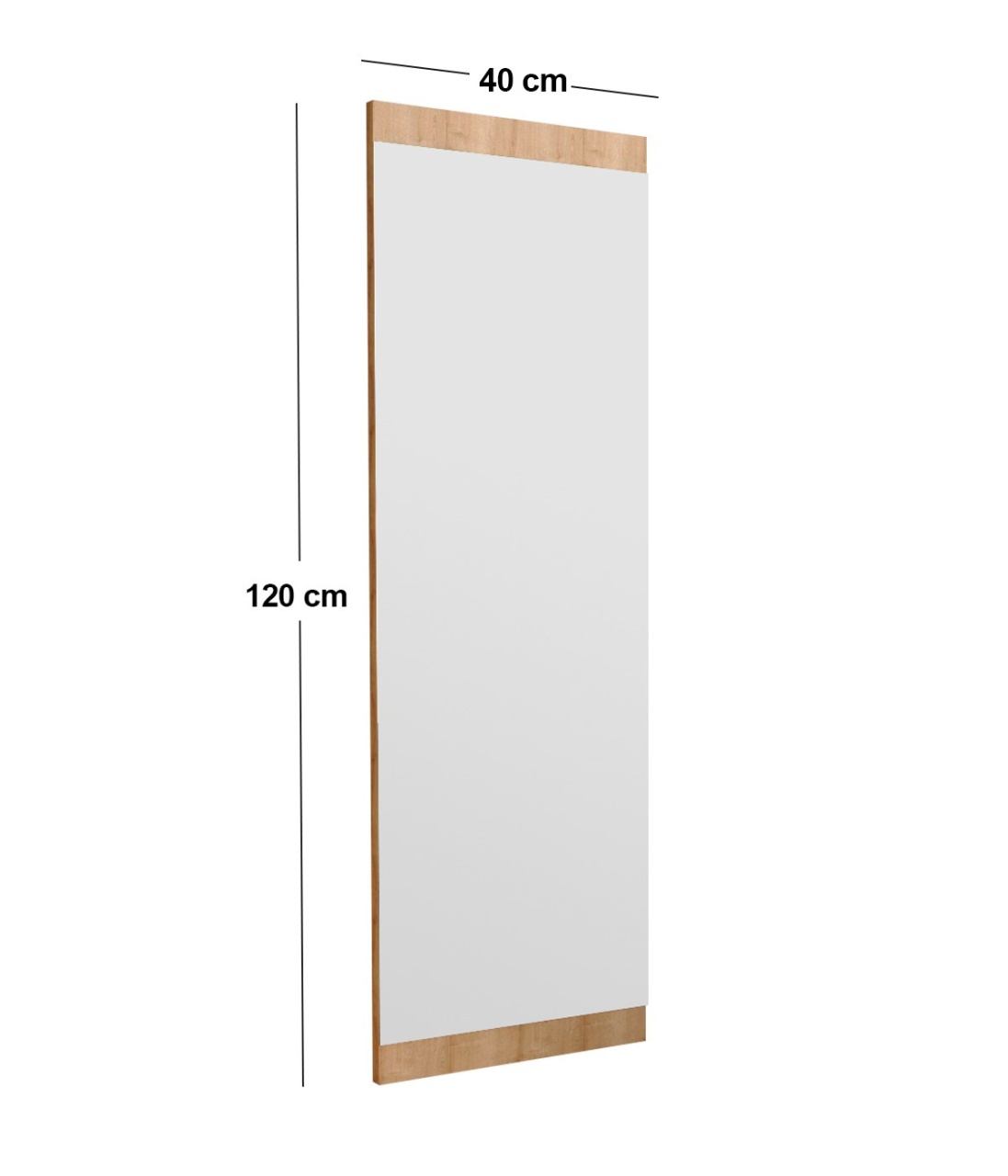 Oglindă de perete Azus Natural 40x120x2.2 cm