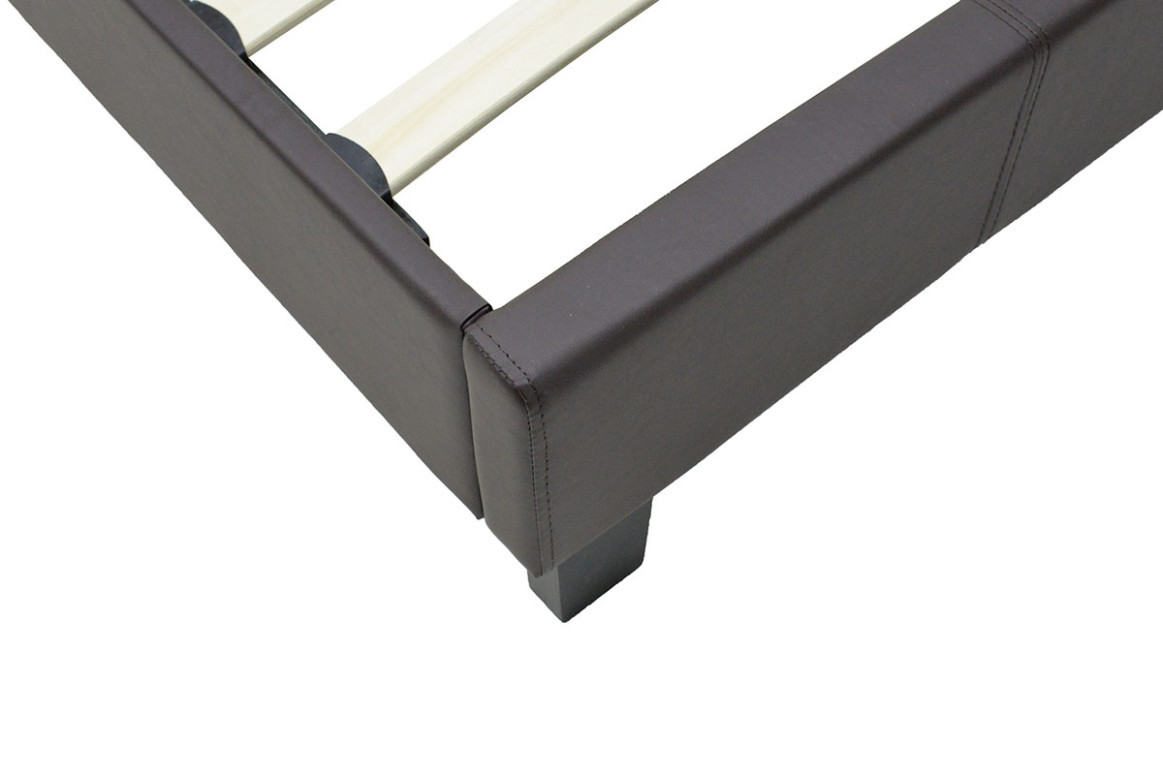 Pat 1 persoana 100x200 cm Nevil 142 Maro mat