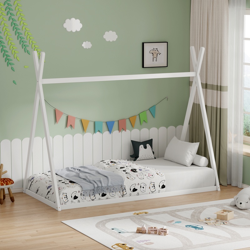 Pat pentru copii Lilly, Pako World, Alb, 90x190 cm - 1 | YEO