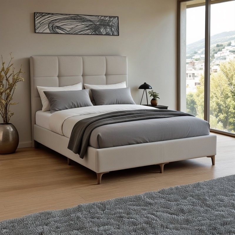 Pat textil Melei, Pako World, Gri, 160x200 cm - 1 | YEO