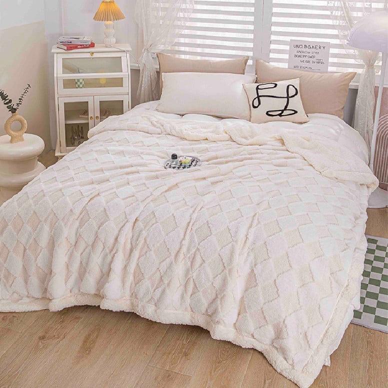 Patura Cocolino cu Blanita Teddy V1 Alb 200x230 cm