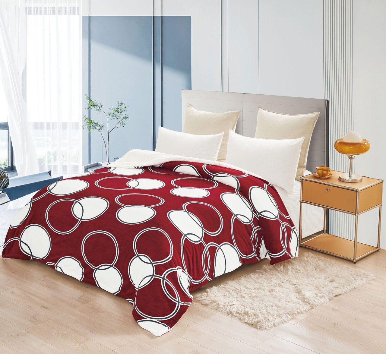 Patura Cocolino Red Illusion 200x230 cm