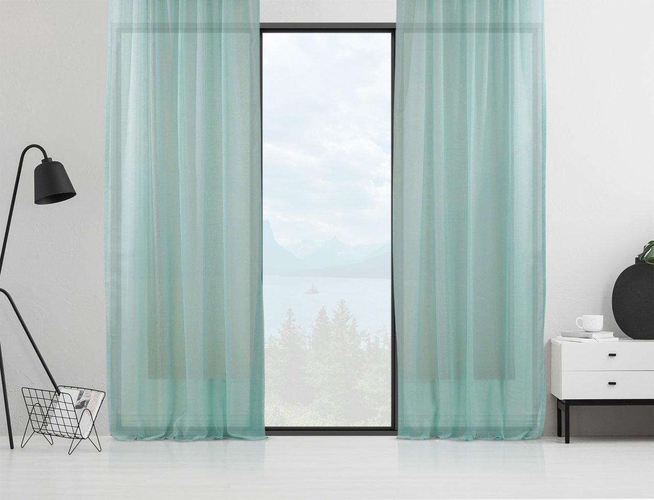 Perdea AS-10305 Verde menta 140x245 cm