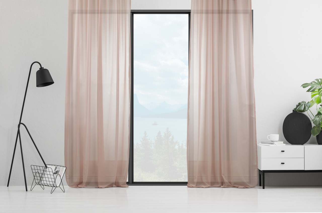 Perdea AS-70045 Roz 140x500 cm