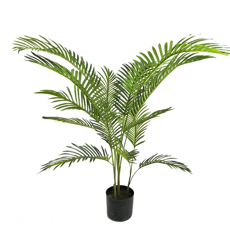 Planta decorativa Areca I in ghiveci verde plastic PP H120 cm