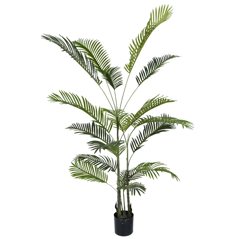 Planta decorativa Areca III in ghiveci verde plastic PP H180 cm