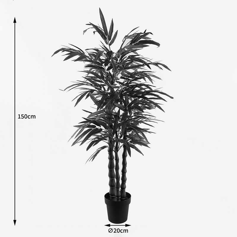 Planta decorativa cu ghiveci Arti Bamboo Verde 70x70x150 cm