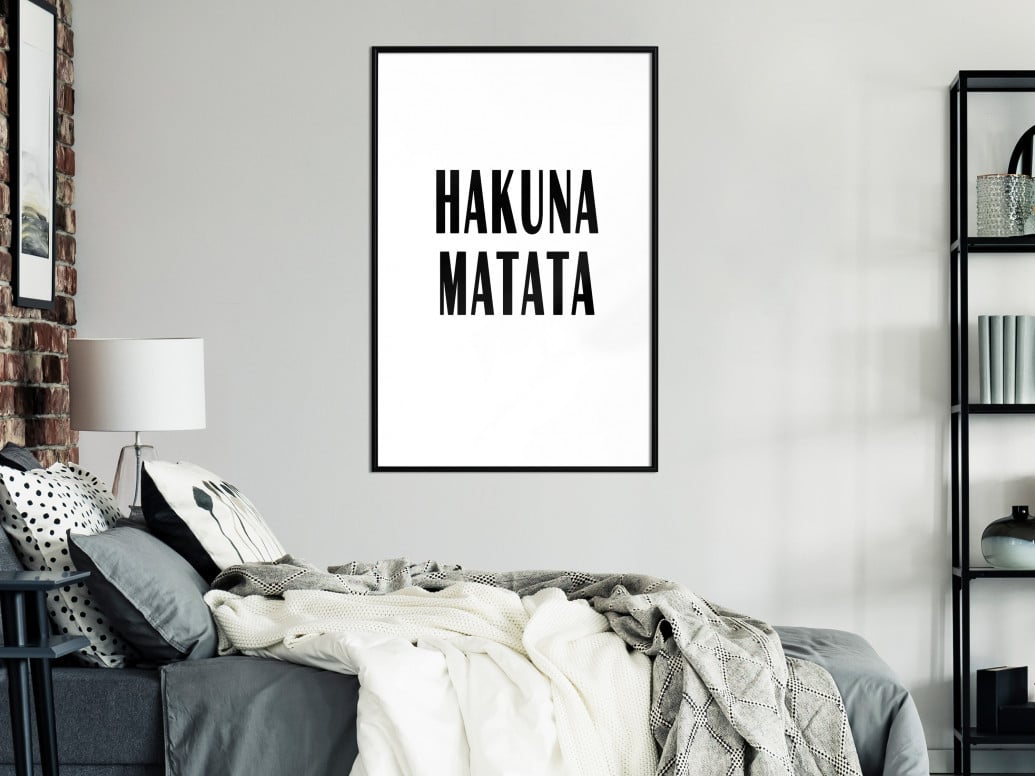 Poster - Hakuna Matata, cu Ramă neagră, 40x60 cm - 1 | YEO