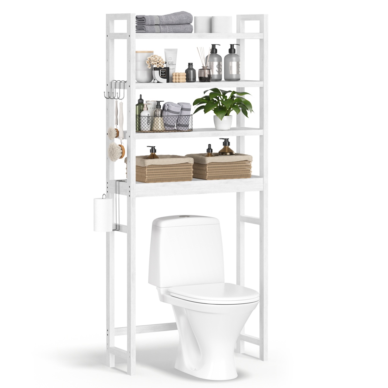 Raft baie WC Songmics Alb 63x26x185 cm - 1 | YEO