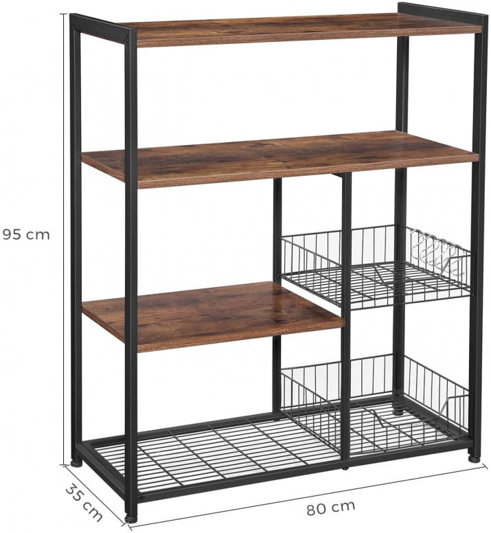 Raft de Bucatarie Vasagle, 80x35x95cm - 4 | YEO