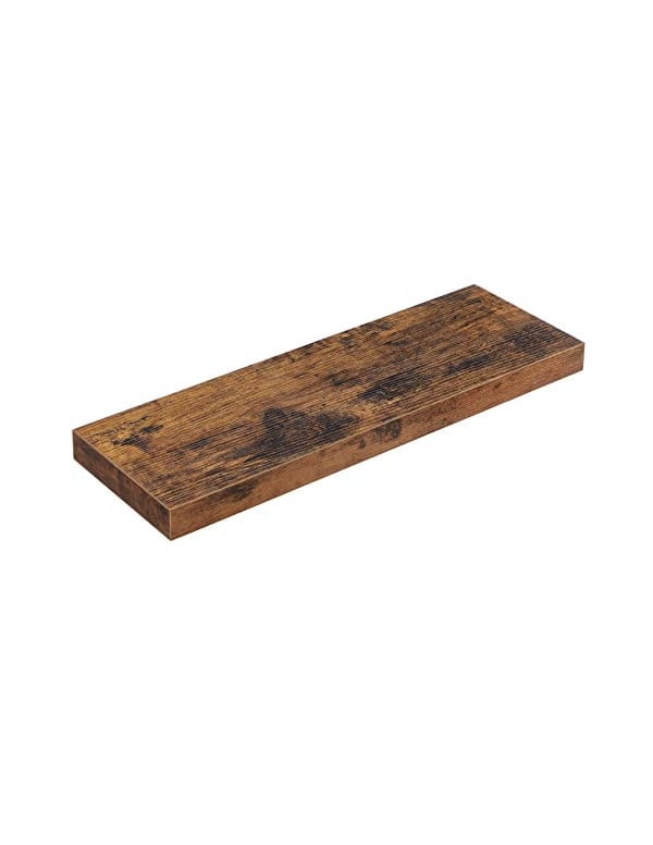 Raft de perete, Vasagle, Maro Rustic, LWS26BX, 60 x 20 x 3.8 cm