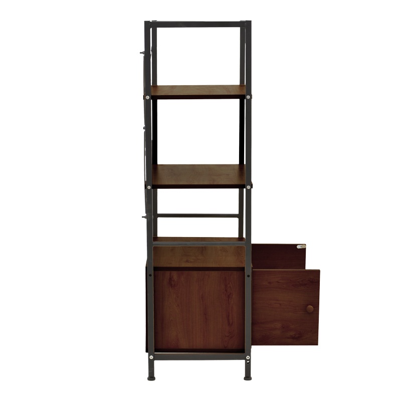Raft de podea Kuili Pako World, MDF, Stejar 60x36x121 cm - 3 | YEO