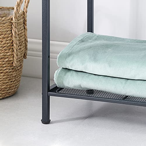 Raft, Songmics, Negru, 38x30x129.5 cm