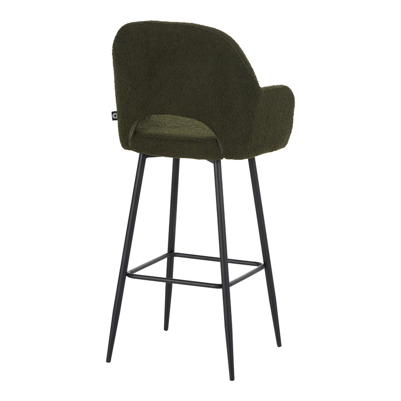 Scaun de bar Renish, Pako World, Verde inchis, 51x57x114 cm - 1 | YEO