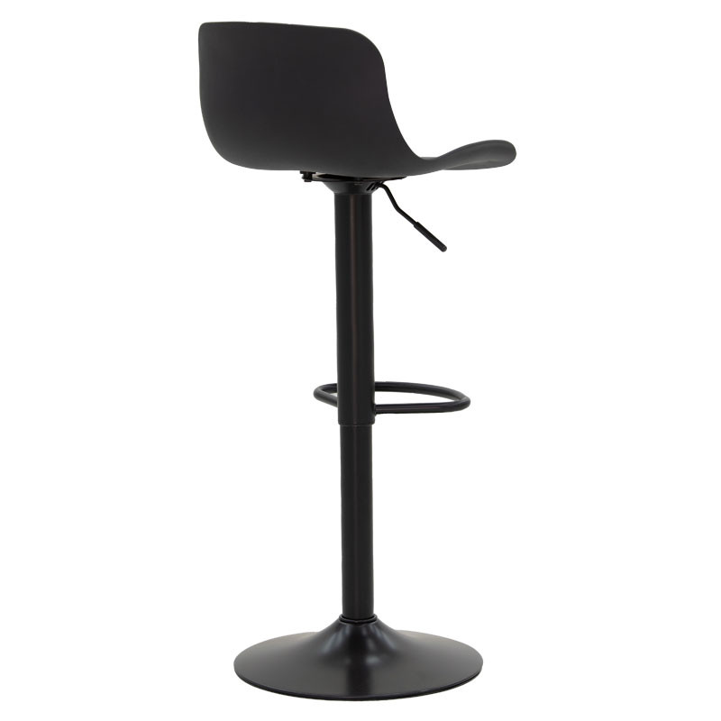 Scaun de bar Walden plastic negru - 2 | YEO