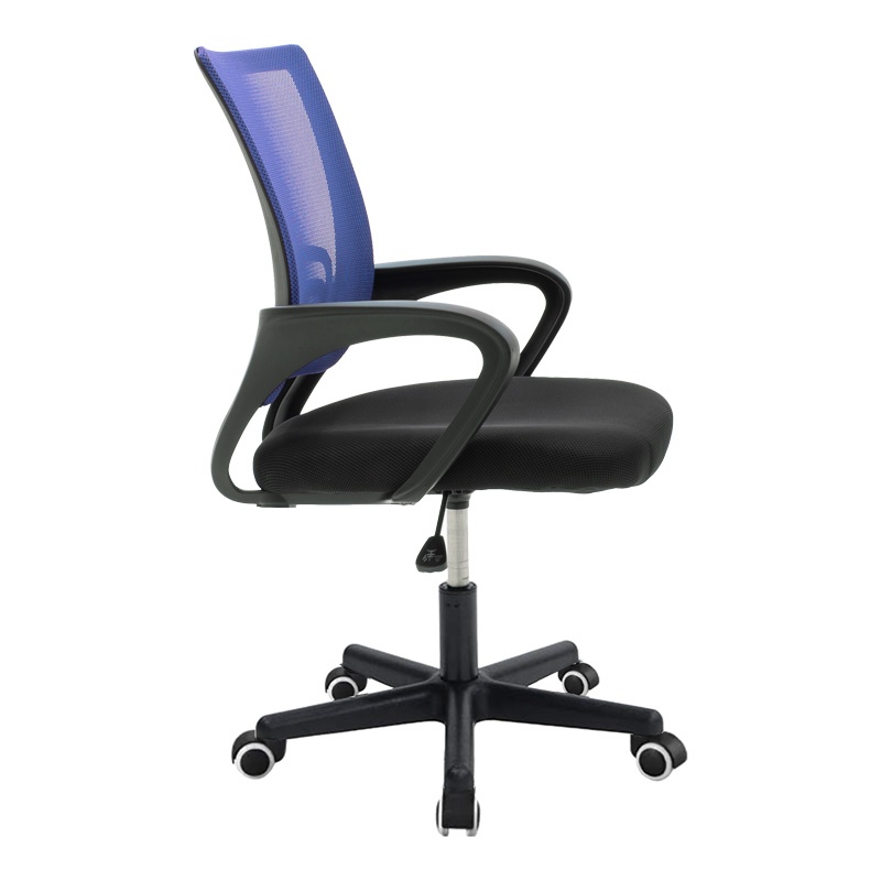 Scaun de birou Berto 2, Pako World, Albastru-Negru, 60x48x85-95 cm - 2 | YEO