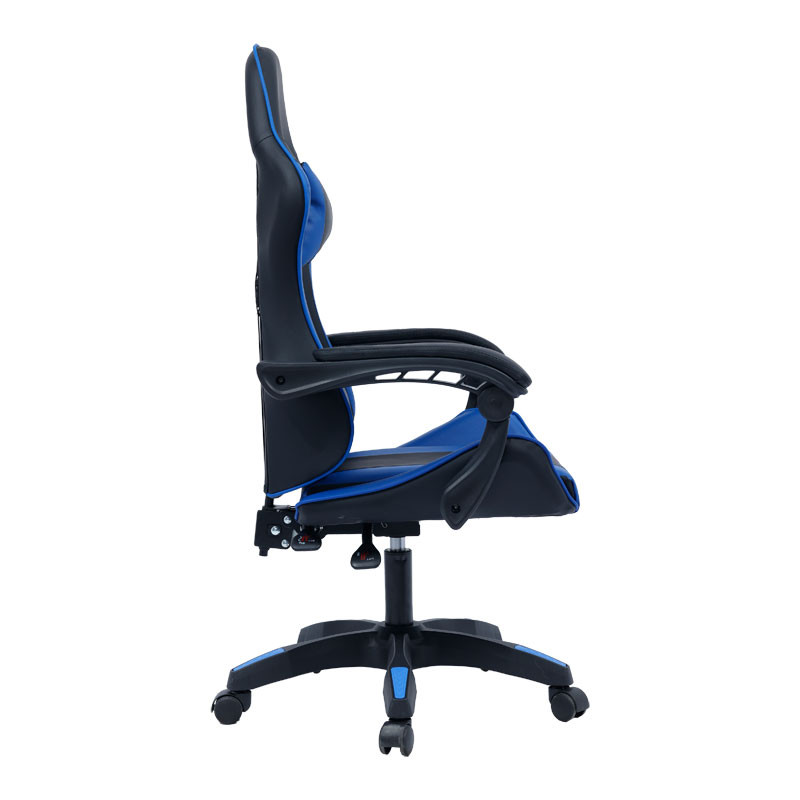 Scaun de gaming William piele ecologica negru - albastru - 2 | YEO