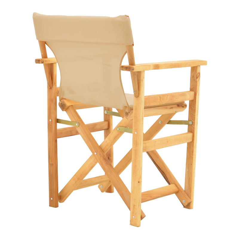 Scaun de regizor Kompa, Pako World, Lemn, Textil Bej - 1 | YEO
