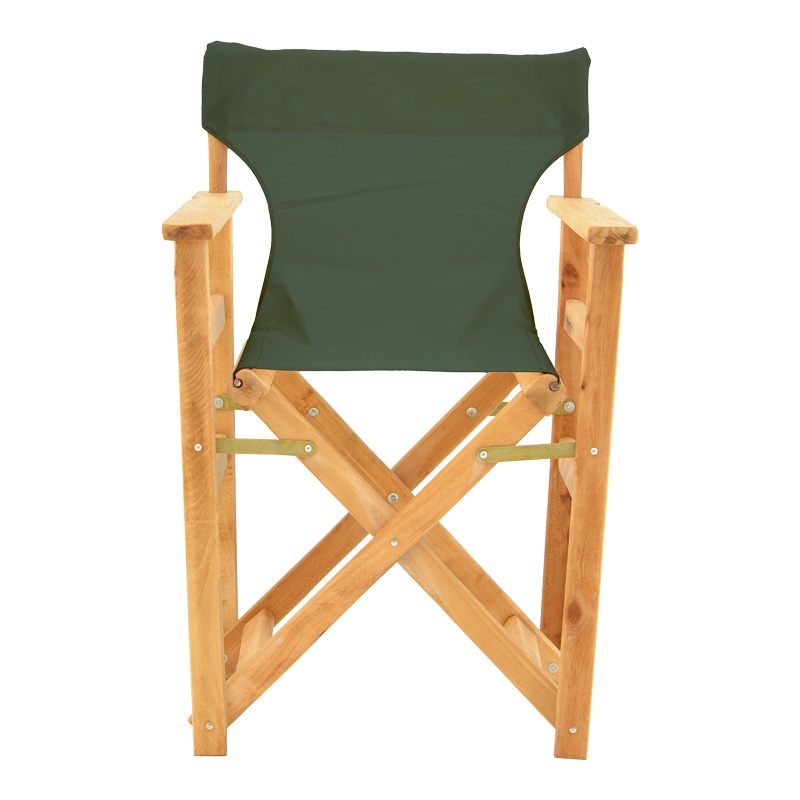 Scaun de regizor Kompa, Pako World, Lemn, Textil Verde - 3 | YEO