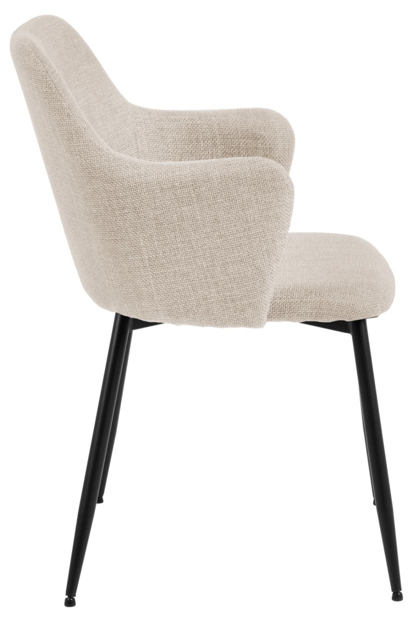 Scaun dining Ilsa, Bej, 84.5x54.5x60 cm - Imagine 6
