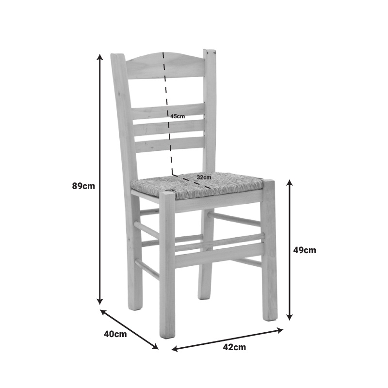 Scaun Ronson-Charchie cu perna lemn de nuc 35x35x89 cm