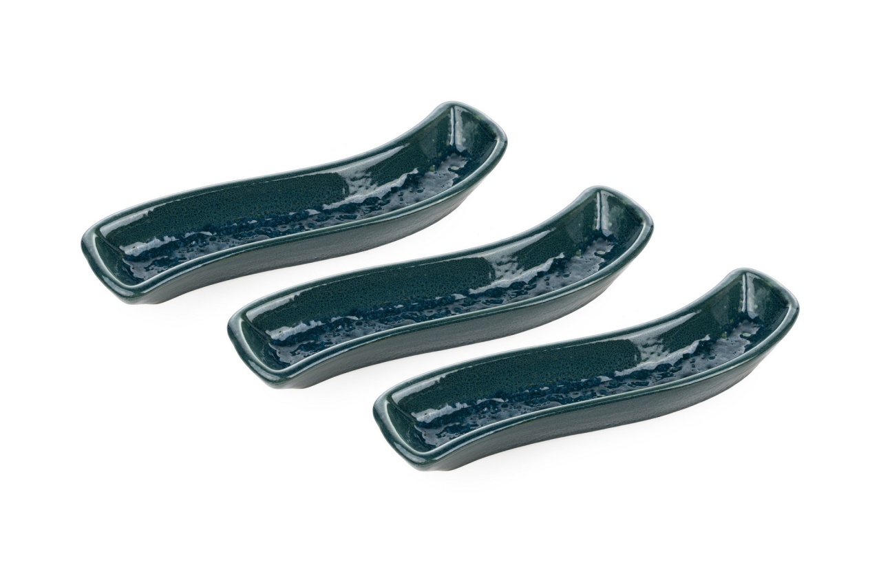 Set boluri ceramice (3 bucati) St612003F Verde 18x4.4x2 cm - 1 | YEO