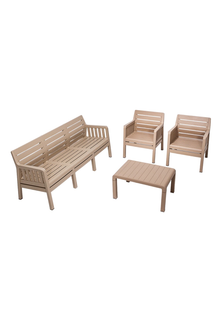 Set de gradina Lara 311S Cappuccino 190x79x65 cm - 1 | YEO