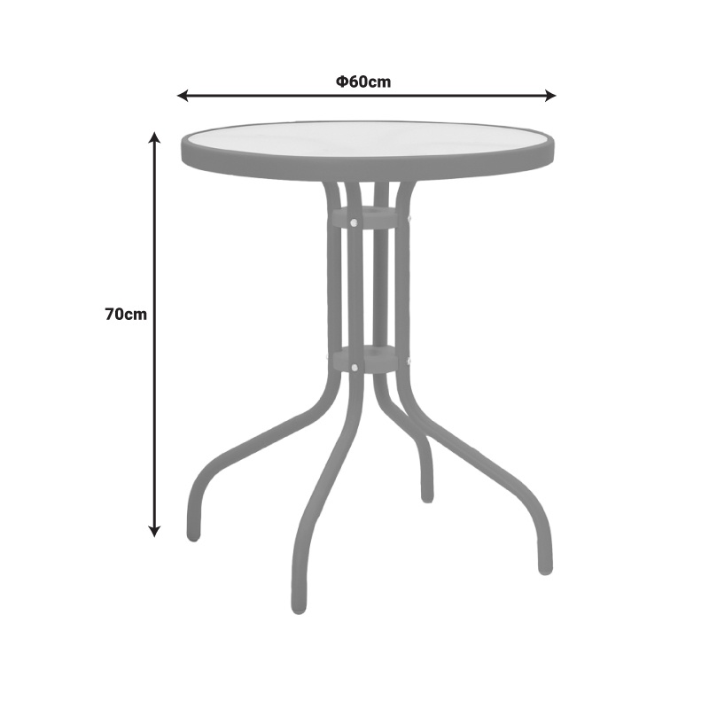 Set dining Calan-Watson, Pako World, Sampanie, 60x60x70 cm